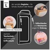 Schlampermäppchen s'maepp L „Hardwired“ | schwarz/silber